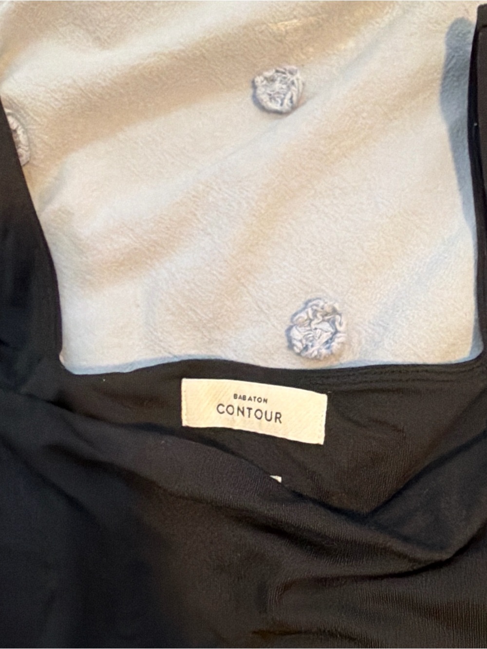 Aritzia Black Square Neck Bodysuit - Picture 2 of 2